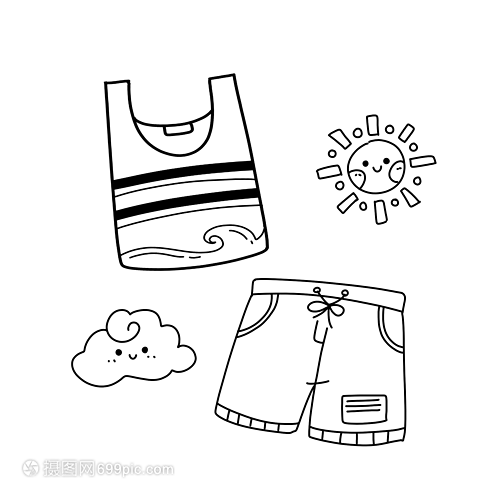 生活小確幸 褲衩背心簡(jiǎn)筆畫(huà)與日用百貨的創(chuàng)意交融